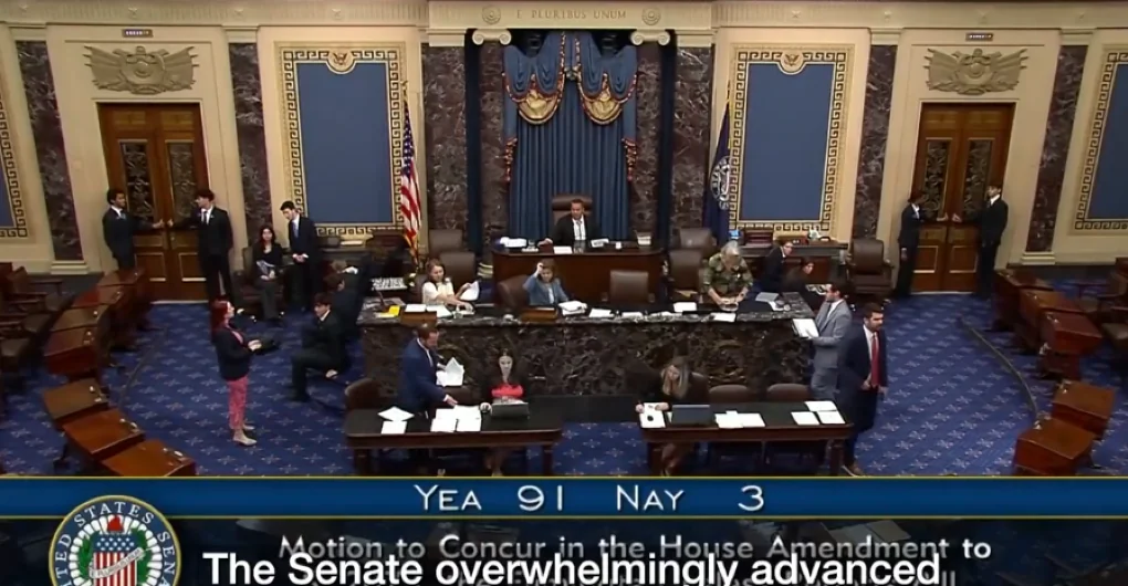 Visual for this record: A child safety bill passed the Senate but never became law
