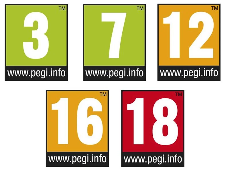 Visual for this record: PEGI ratings describe content, not a game's difficulty