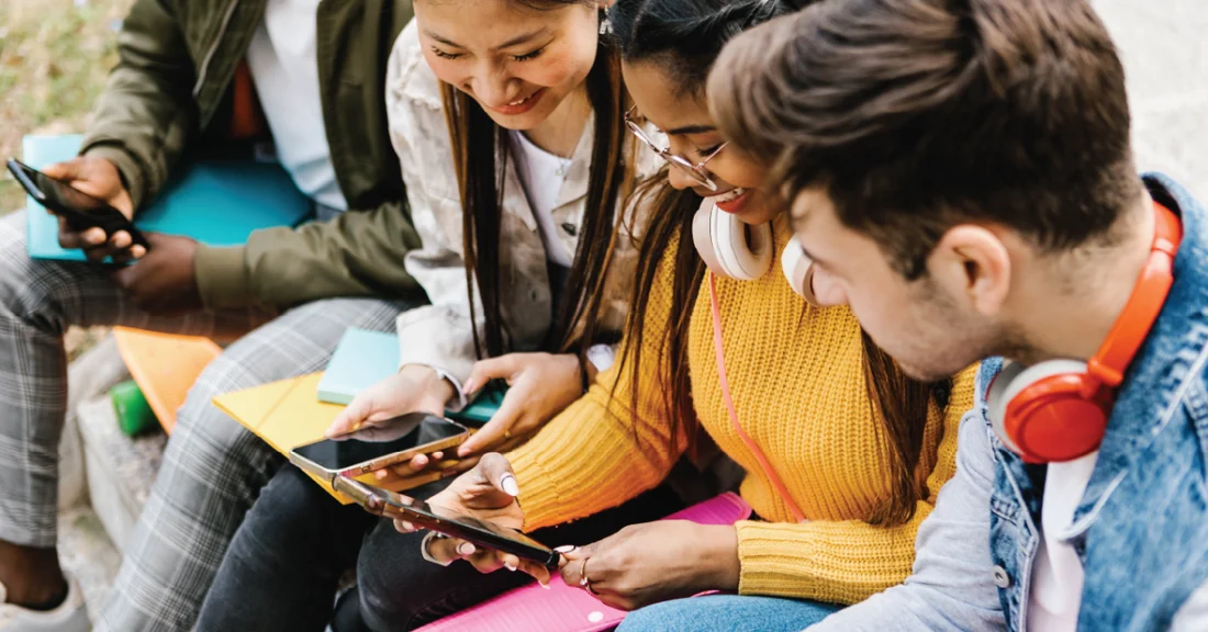 Visual published with the cited source for this record: A national survey found half of US teens online almost constantly