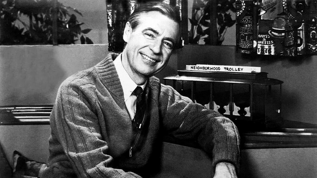 Visual for this record: Fred Rogers won public TV funding by describing feelings