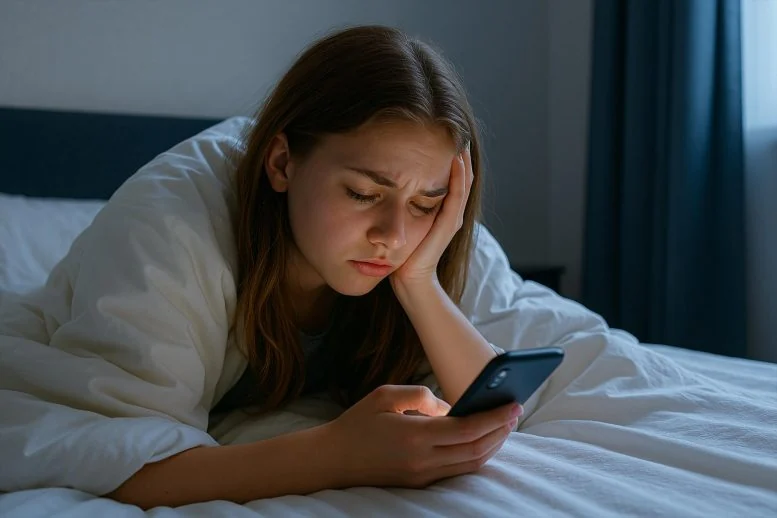 Visual for this record: A famous teen depression and screens study is disputed