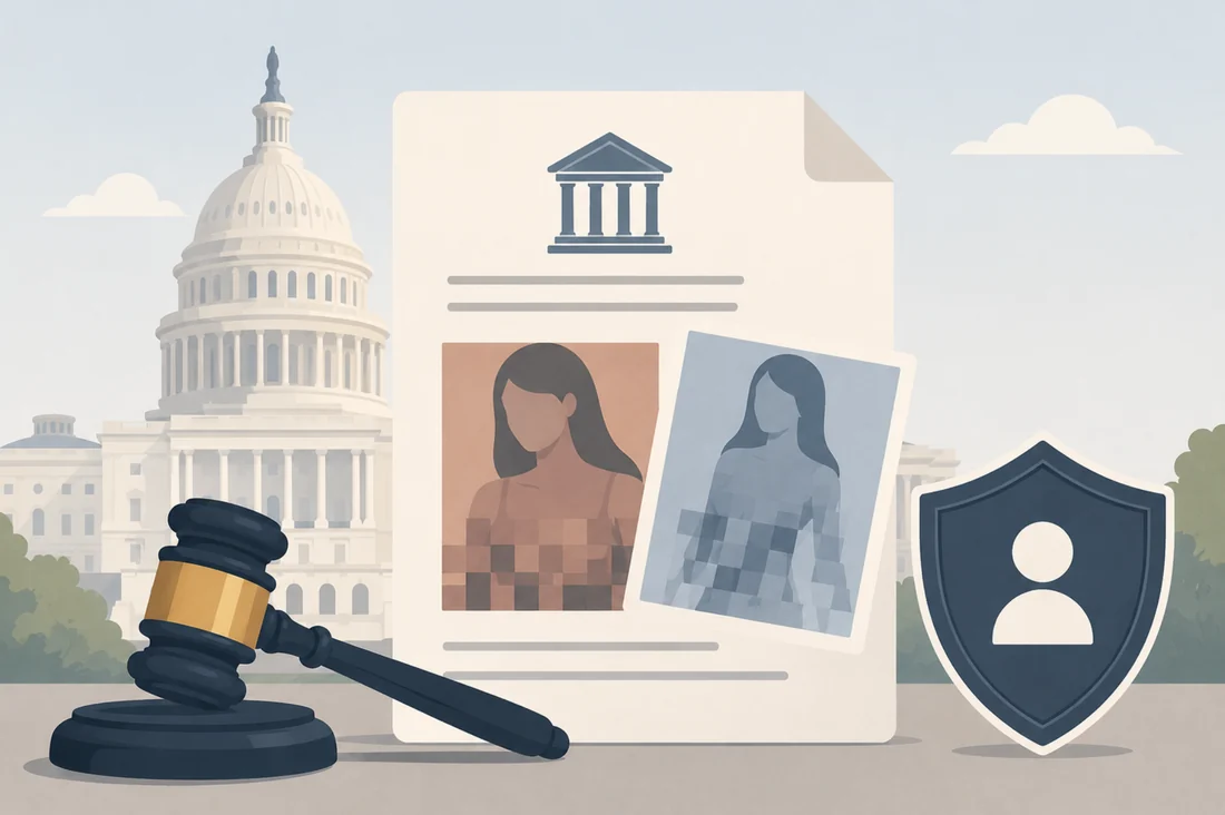 Visual for this record: A 2025 law requires platforms to remove fake intimate images